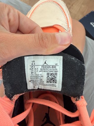 Air Jordan XXXVIII Low 36.5 Naranja/Rosa