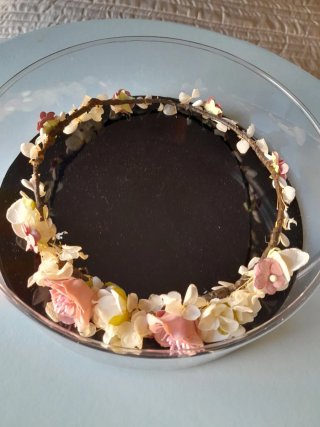 Corona de flores para niña