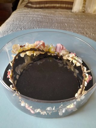 Corona de flores para niña