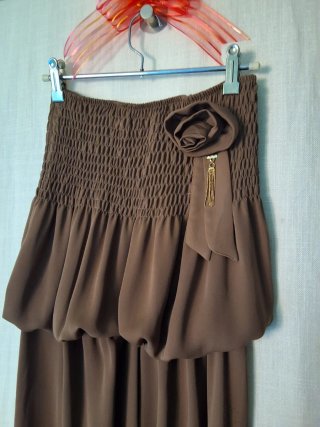 Mono pantalón largo marrón