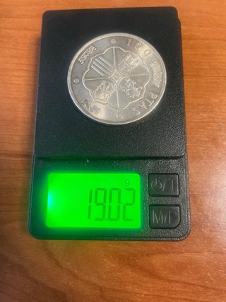 Moneda 100 pts Francisco Franco 1966 SC.PLATA19*68