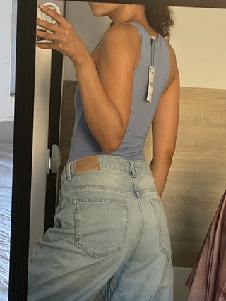 Body azul claro poliamida Talla XS