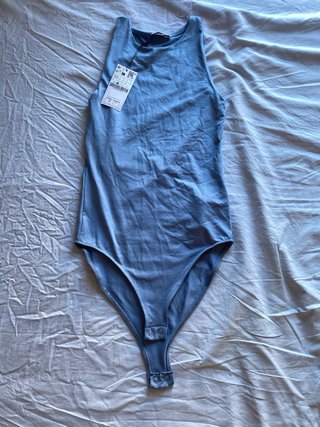 Body azul claro poliamida Talla XS