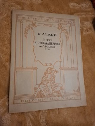 Partitura Antigua D. Alard Dieci Studii