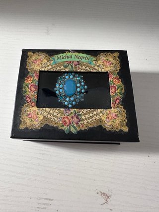 Anello Michal Negrin Blu/Turchese