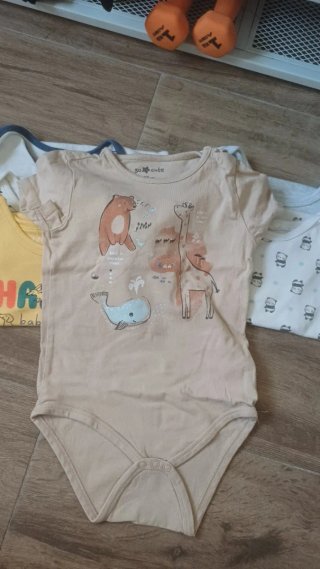 Lote 6 Bodys Manga Corta Bebé
