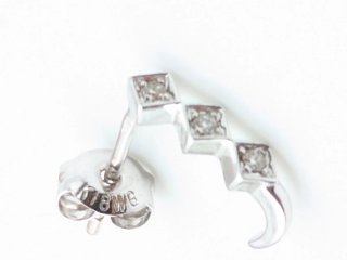Pendiente oro 18k con diamantes
