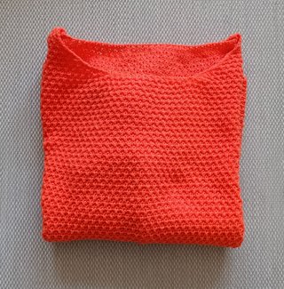 Jersey Calado Naranja Shein XL Oversize Crochet