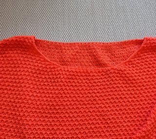 Jersey Calado Naranja Shein XL Oversize Crochet