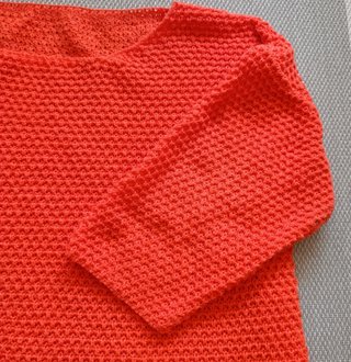 Jersey Calado Naranja Shein XL Oversize Crochet