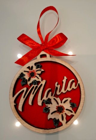 Bola de Navidad Personalizada Marta