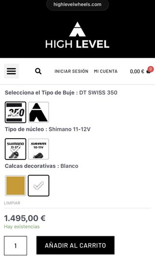 Llanta Carbono High Level Gravel. Dt swiss 350