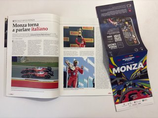 Rivista Via + Brochure GP F1 Monza