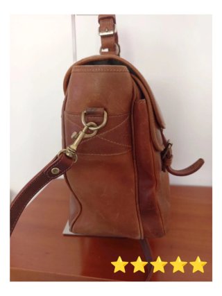 Borsa Ted Benson Pelle Cartella Marrone