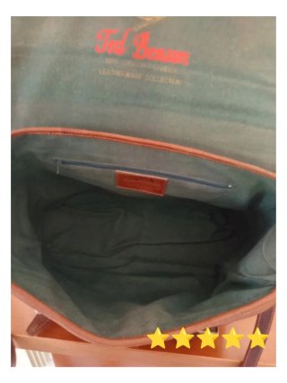 Borsa Ted Benson Pelle Cartella Marrone