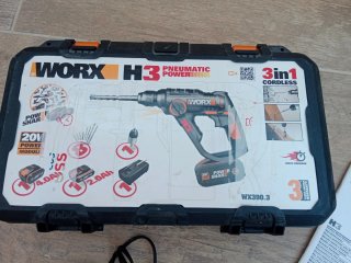 Taladro Percutor Worx H3 3en1 Inalámbrico