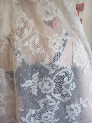 Mantilla/Mantel encaje de Alençon