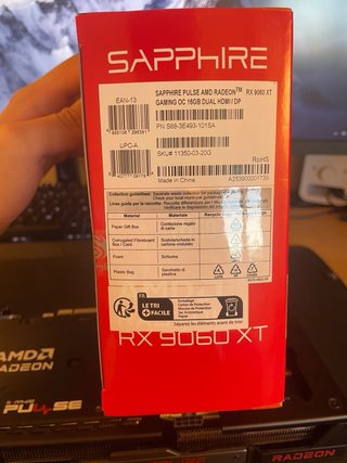 Sapphire Radeon RX 9060 XT 16GB Tarjeta Gráfica