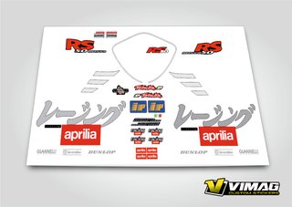 Pegatinas Compatibles Aprilia RS 50 Tetsuya Harada