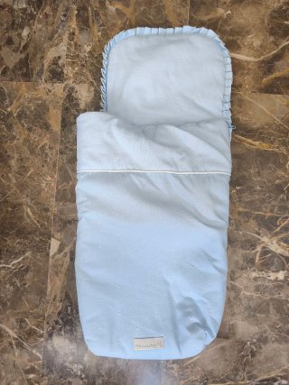 Saco capazo azul bebé