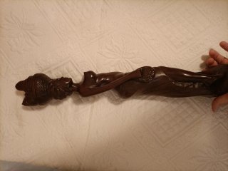 Escultura de madera Júcaro Cuba