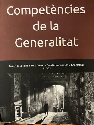 Libros Oposiciones Cos d'Advocacia Generalitat (Bl