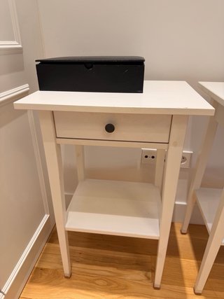 Pareja Mesitas Noche IKEA HEMNES Blancas