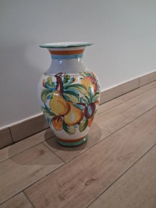 Jarrón de cerámica multicolor