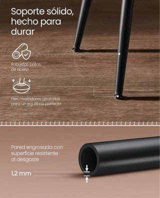 Taburetes altos cuero y metal