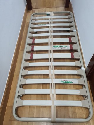 Cama somier con patas y ruedas 90x190 Fibermaster