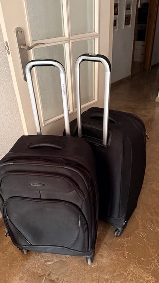 Juego 2 Maletas Samsonite Negras Medianas