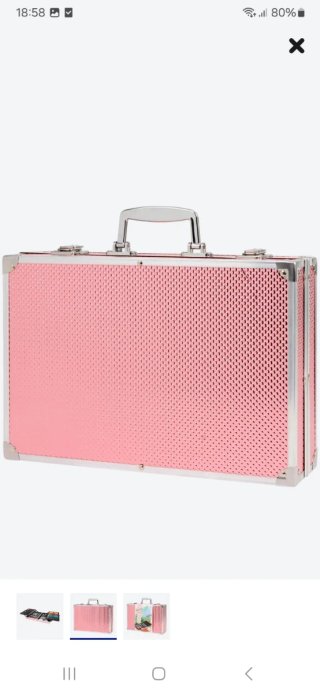 Maletín Dibujo Artista 126 Piezas Rosa