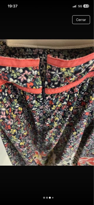 Vestido Pepe Jeans Boho Floral Corto Talla M
