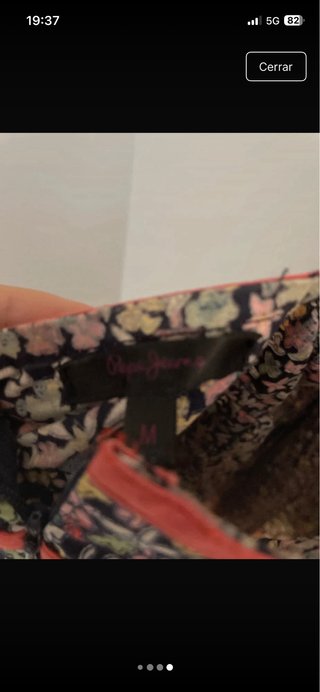 Vestido Pepe Jeans Boho Floral Corto Talla M