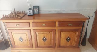 Aparador y Repostero Madera Roble