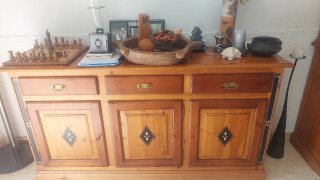 Aparador y Repostero Madera Roble
