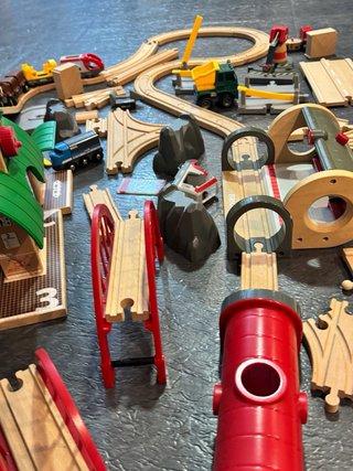 Lote Circuito Tren Madera BRIO