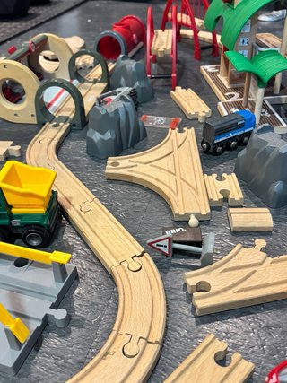 Lote Circuito Tren Madera BRIO