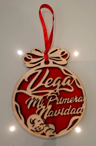 Bola de Navidad Mi Primera Navidad Vega
