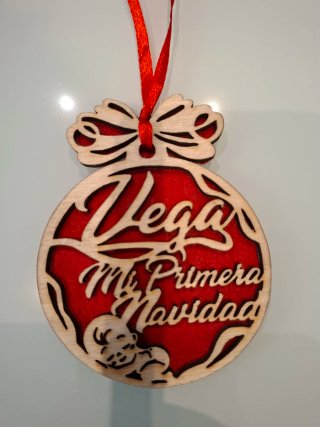 Bola de Navidad Mi Primera Navidad Vega