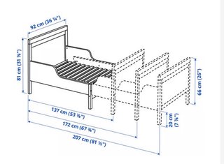 Cama extensible infantil + colchón