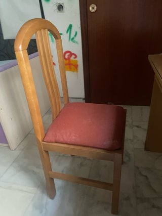 Escritorio de madera, regalo silla
