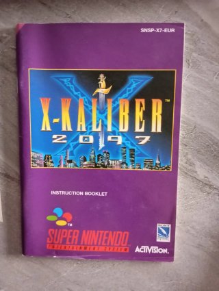 X-Kaliber 2097 SNES - Caja, Cartucho y Manuales