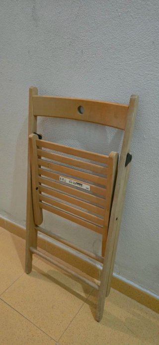 Silla plegable madera Ikea Terje