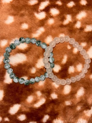 Pack 2 pulseras de piedra natural nuevas