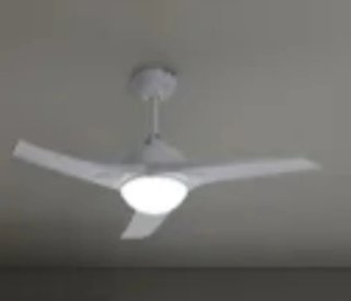 Lámpara Ventilador Blanco Plástico