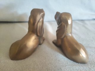 Perro Teckel Bronce Antiguo - Made in Korea 70s