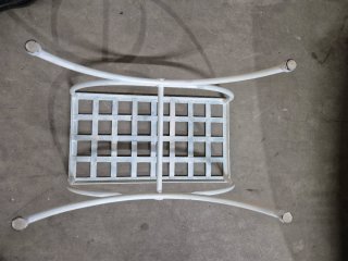 Banqueta Descalzadora Hierro Blanca
