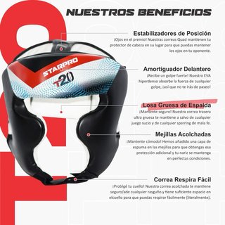 NUEVO! Casco Boxeo T20 Cuero PU talla S