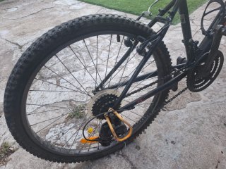 Bicicleta Montaña B-TWIN 24 Negra/Naranja